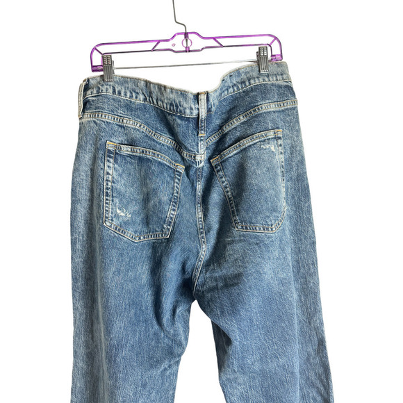 Gap Plus Size Distressed Dark Wash Vintage Flare High Rise Size 18 - Picture 5 of 5